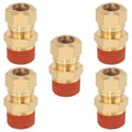 5PCS 1/2" Tube OD x 1/2" NPT Thread Connect Fittings Brass Union Straight Joint DOT Approved, Air Line Adapter Air Suspension Kit for Truck Trailers and Air Brake System - size: 1/2" OD x 1/2" NPT, style: Straight Male NPT Thread-5PCS