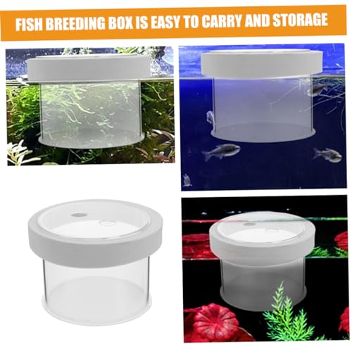 FRCOLOR Acrylic Fish Breeding Box Floating Design Fish Isolation Container for Aquariums Breeder Cups to Survival Rate