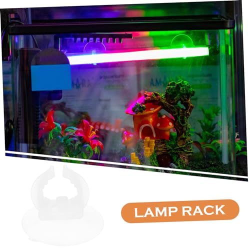 POPETPOP Aquarium Lid Clips Light Bracket Silicone Suction Cups Fish Tank Lamp for Aquarium