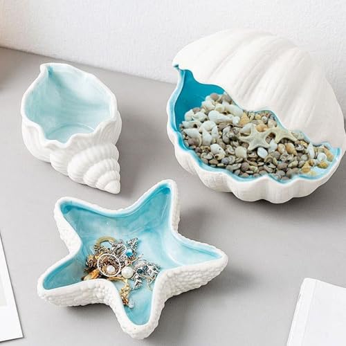 1 Set Seashells, Mixed Natural Sea Shells Conch with Storage Box Assorted Color Sea Shells for Crafting Fish Tank Vase Fille Table Scatters Beach Theme Party Decor