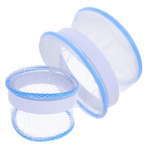 Kichvoe Fish Breeding Box Aquarium Floating Hatchery Tank Nylon Mesh Isolation Nursery with Feeding Ports for Guppy Fry and Shrimp Indoor Aquarium Breeder