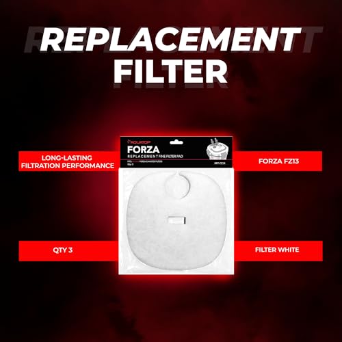 Aquatop Replacement White Filter Pads – Compatible with Forza FZ13 Canister Filters – Aquarium Filter Refills – Maintains Crystal Clear Water - size: FZ13