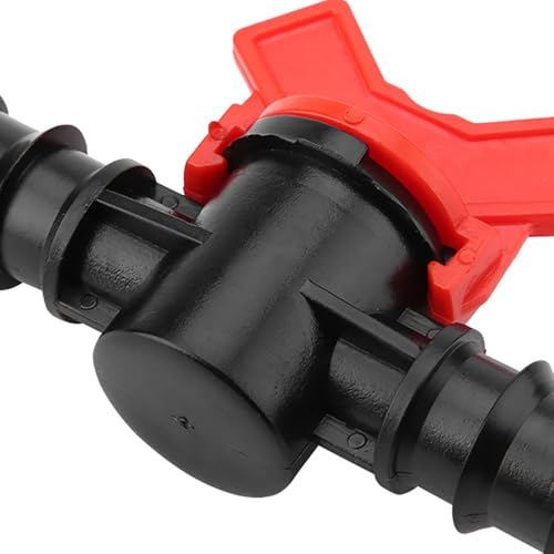 3/4" Plastic Line Hose Barbed Ball Valve Shut-Off Switch With Hose Barb Water Flow Control Connector for Aquarium Garden Micro Irrigation(3/4'') - size: 3/4''