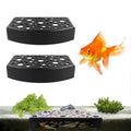 Shrimp Hides Cave for Aquarium - 2Pcs Shrimp Breed Fish Hideout Underground Tunnel for Aquarium Cave, Black