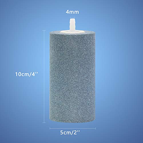 2Pcs 4 X 2-inch Large Air Stones Cylinder for Hydroponic Systems, Ponds, Aquarium, Fish Tank