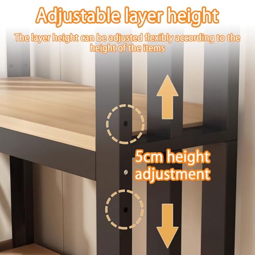 Adjustable 2-Tier Aquarium Stand - Rimless Fish Tank Table, Max Load 100kg, Beige, 50x35cm (19.6x13.7in) for Home & Office, Durable & Stylish Fish Tank Furniture - color: Beige, size: 50x35cm/19.6x13.7in