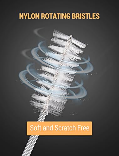 Auto Sunroof Cleaning Tool, 120 Inch Flexible Pipe Brush, 2PCS Tube Cleaning Brushes for Car Sunroof, Windshield Wiper Drain Hole