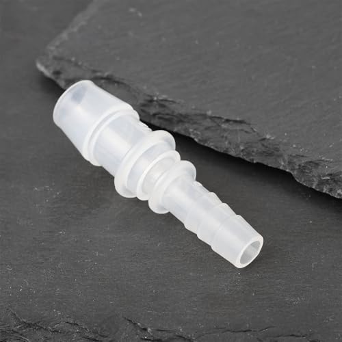 8Pcs Straight Hose Pipe Connector 8mm to 12mm Plastic Reducing Fitting for Garden Watering - size: 8mm to 12mm