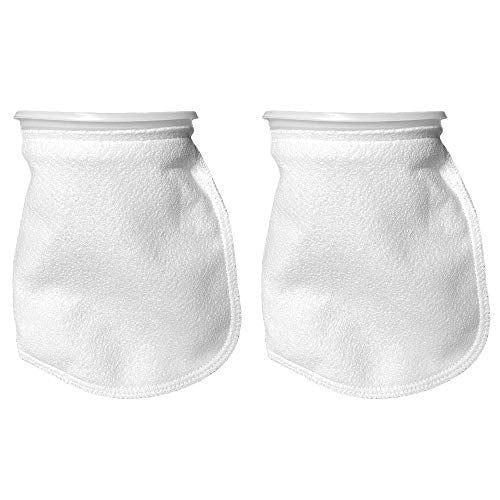 Sock Filters - 100 Micron - Aquarium Felt Filter Bags - Custom Made in USA (7 Inch Ring by 12 Inch Long 2 Pack) - color: 2 Pack, size: 7 Inch Ring by 12 Inch Long