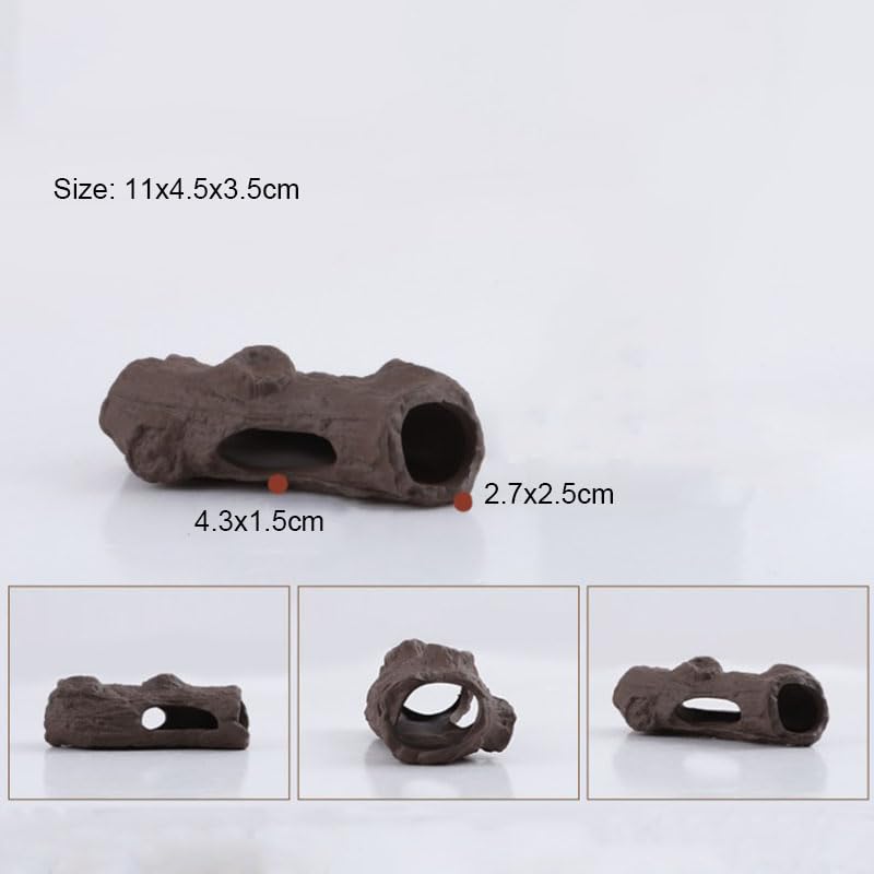 Aquarium Fish Shrimp Tube Cubes Star Clay Shelters Hiding and BREEDING CAVE (Tree Trunk)