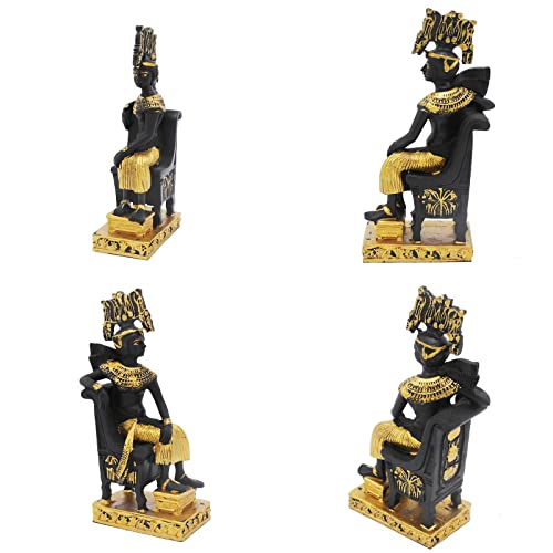 Egyptian Cleopatra Anubis Bastet Fish Tank Decor Decorations (Set of 3) Statue Sculpture Reptile Turtle Lizard Spider Tanks Terrarium Ornament Pet - color: Cleopatra Anubis Bastet