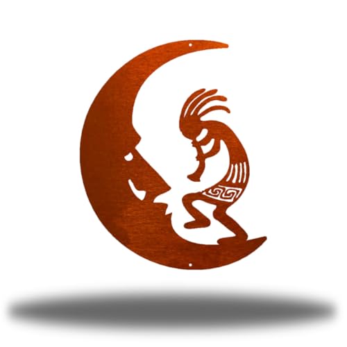 Riverside Designs Kokopelli Wall Art Steel Outdoor Decor | Heavy-Duty and Waterproof | Made in USA (Copper, 36" L x 29.5" W) - color: Copper, size: 36"L x 29.5"W