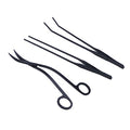 3pcs Fish Tank Water Grass Scissors Set Tweezers Brush Long Handle Easy to Use for Plant Care