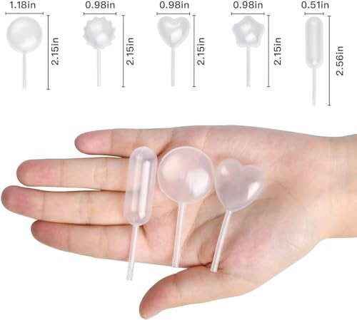 100 Pieces 4ml Cupcake Pipettes, Food Grade Plastic Disposable Pipettes Mini Liquid Injector (100-B) - color: 100-B