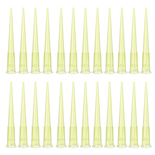 ONiLAB Pipette Tips 200 UL 1000 PCS Clear Yellow Laboratory Universal Plastic Liquid Pipettor Tips Polypropylene (PP) Autoclavable, 200uL(1000PCS) - size: 200uL(1000PCS)