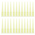 ONiLAB Pipette Tips 200 UL 1000 PCS Clear Yellow Laboratory Universal Plastic Liquid Pipettor Tips Polypropylene (PP) Autoclavable, 200uL(1000PCS) - size: 200uL(1000PCS)