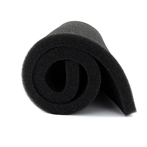 Aquarium Filter Media Foam Material Cut to Fit, 36" x 12" x 1", 40 PPI Bio Pre Filter Sponge Pad Sheet for Fish Tank