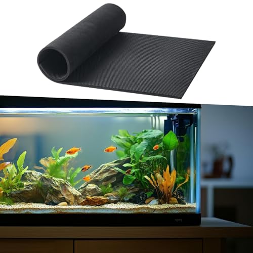 Aquarium Leveling Mat Fish Tank Pad Tank Base Cushion Desktop Protector EVA Material Non Slip Absorbs Vibrations Suitable for Aquarium setups Home, 40cmx40cm - size: 40cmx40cm