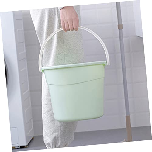 Garneck Elegant Green Cleaning Bucket Lightweight Easy to Carry Pp Material Bucket - color: Green