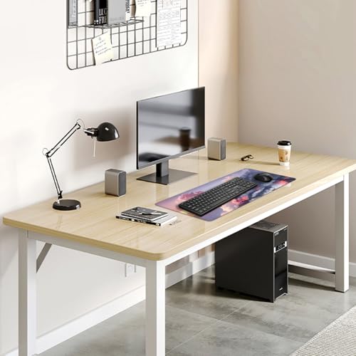 Volcano and Cherry Blossoms Desk Pad Mouse Pad,Large Nature Mouse Mat with Stitched Edges,Non-Slip Rubber Base Mousepad for Office PC Keyboard Laptop and Home Work Desk Mat(27.5X11.8 in) - color: Volcano and cherry blossoms