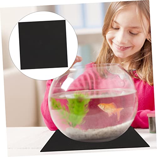POPETPOP 5pcs Non- Fish Tank Insulation Mat Practical Shockproof Cushion for Home Aquariums Black Pad for Heat Preservation and Absorption