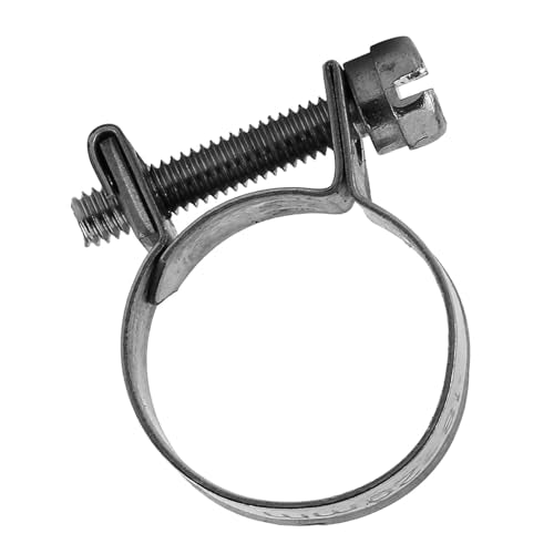10pcs Stainless Steel Hose Clamps – Adjustable 6-20mm Fuel Line Pipe Clips for Air, Water, Silicone & Fuel Hoses (18-20Mm) - size: 18-20Mm