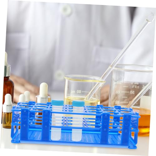 PRETYZOOM 21Holes Holder Rack Reusable Test Tube Organizer for Laboratory Stand for Secure Storage and Spill Prevention