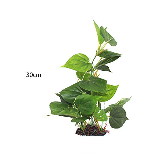 Artificial Plants Silk Aquarium Decors Plant Big Green Leaves