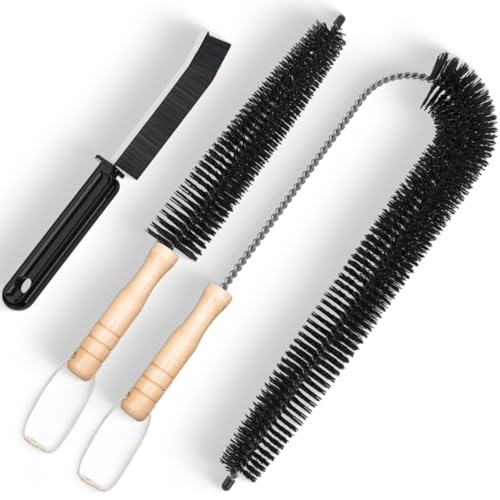 Holikme 3 Pack Dryer Vent Cleaner Kit Clothes Dryer Lint Brush Vent Trap Cleaner Home Essentials Crevice Gap Cleaning Tool Brush - size: Standard 3Pack