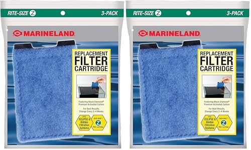 Marineland Eclipse Replacement Filter Cartridges, for Aquarium Filtration (Pack of 2) - size: 3-Count (Pack of 2), style: rite-size z