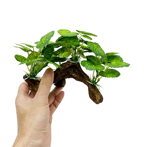 Fish Tank Decorations Aquarium Decor Ornaments Betta Silk Leaf pad Hammock Artificial Driftwood Cave Goldfish Bowl Accessories - color: Type-m