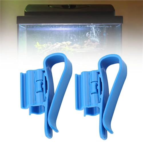 Aquarium Hose Holder 15Pcs Adjustable Water Pipe Tube Clamp Plastic Multifunction Aquarium Holder Blue Hose Fish Tank