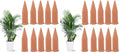 Tcamp 20 Pack Terracotta Watering Spikes, Plant Watering Devices Wine Bottle Automatic Plant Self Watering Spikes for Vacations, Self-Watering Stakes for Indoor Outdoor Plants - size: 20 Pack