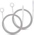 2 Pack 80 Inch Extra Long Flexible Pipe Cleaner Brush, Drain Cleaner Tool for Fridge, Sink Hose, Aquarium Tube, Car Sunroof Drain Cleaning Brush. - color: 80 Inch