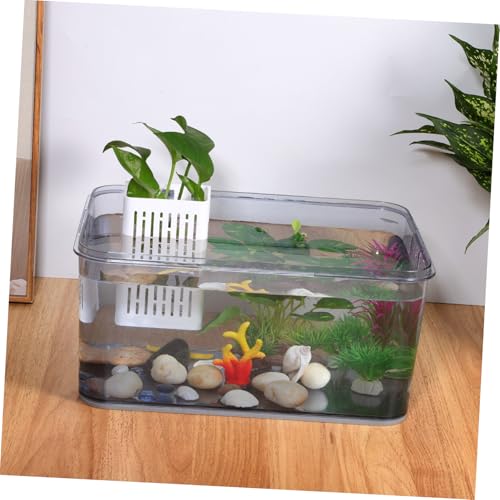 BESPORTBLE 2pcs Aquarium Plant Holder Baskets White Aquatic Plant Cup Fish Tank Holder Aquarium Supplies