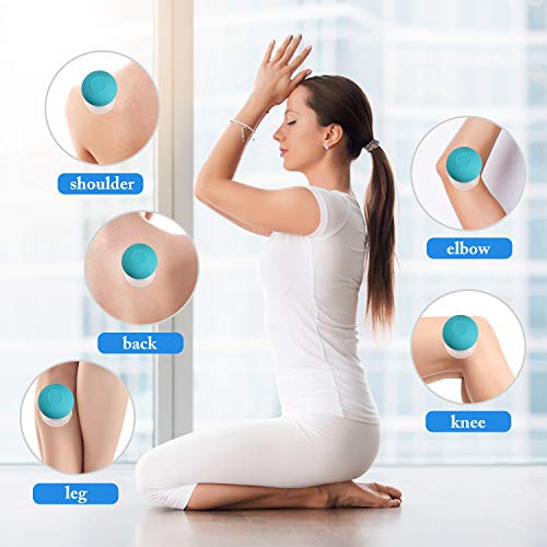 BBTO 4 Pieces Glass Cupping Set Glass Silicone Cupping Cups Massage Vacuum Suction Cupping Cups for Body Face Leg Arm Back Shoulder Muscle and Joint Pain (Green) - color: Green