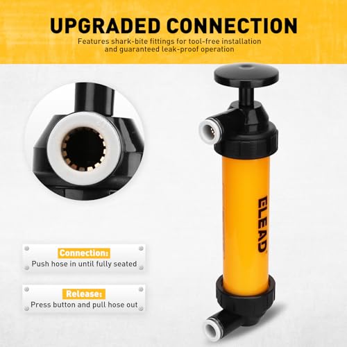 Gas Siphon Pump for Gasoline, Multi-Use Fluid Transfer Pump, Oil Liquid Siphon Pumps, Fuel Siphon Tool, Multifunction Hand Inflation Pumps with Inflator Hose adapter, Needle Valve/Balloon adapter