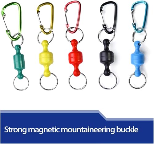 Fishing Strongest Magnetic Net Release Magnet Clip Holder Retractor, Quick Release Keychain with Super Strong Magnet, Fly Fishing Magnetic Buckle Fishing Equipment,Accessories