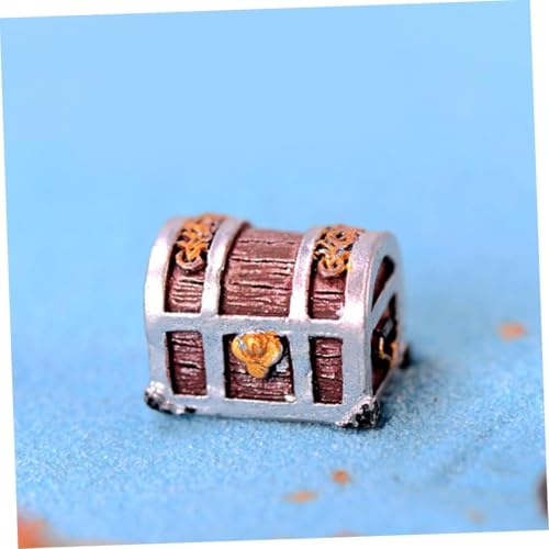 Pirate-Themed Mini Treasure Chest Aquarium Decor - Pearlescent Fish Tank Accessories for Small Aquariums, Goldfish Tank Decorations, Pool Tank Makeup, Fun Air Decor, 3Pcs Random Creative Aquascaping