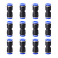 12PCS Straight Push Connectors Quick Release Plastic Push to Connect Fittings 5/16" inch Quick Connect Air Hose Fittings (5/16'', Blue) - size: 5/16'' 12PCS