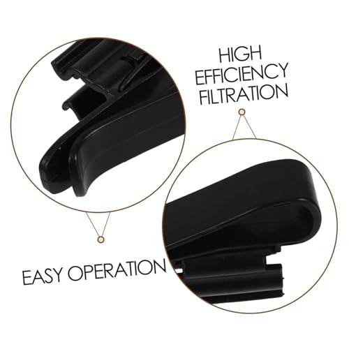 Milisten 6pcs Aquarium Hose Tube Holder Clamps Fish Tank Water Pipe Buckles Plastic Hose Clips for Easy Water Change and Air Pump Tube Management - color: Black