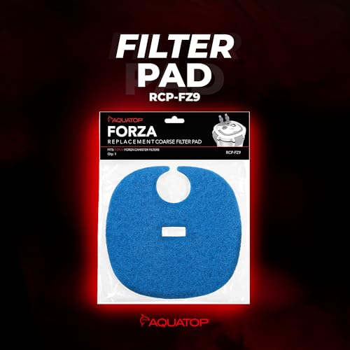 AquaTop Coarse Blue Filter Sponge with Bag & Header - Fits FZ9 Canister Filter - Traps Large Waste for Cleaner Water - Ideal for Fresh & Saltwater - size: FZ9