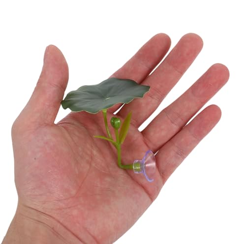 Betta Lotus Leaf Bed Aquarium Floating Decor Fish Tank Accessories Betta Resting Spot and Hideaway Artificial Lotus Leaf 2.55X2.28X2.12In
