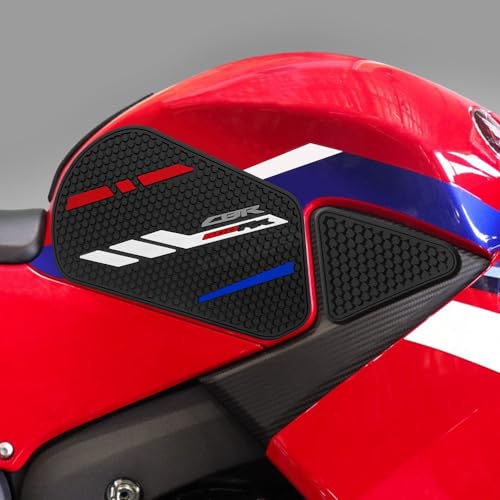 For 2026 2025 CBR 600 RR Tank Pad 2020-2026 Motorcycle Accessories CBR600RR Fuel Tank Pad Non-slip Side Fuel Tank Pad Knee Pad Grip Pad 600 - color: CBR 600 RR black