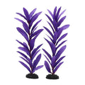 2-Pack 12 Inch Aquarium Silk Aquarium Plants, Artificial Plastic Plant for Small Tank, Goldfish, Fish Hides (Purple, 12 Inch)