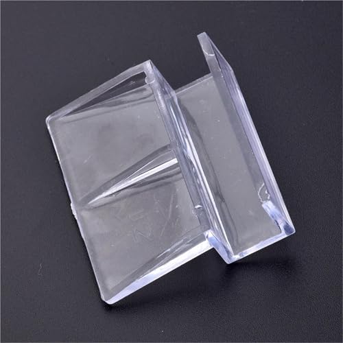 Aquarium lid Clips 16pcs 5/6/8/10/12mm Aquarium Acrylic Clips Glass Cover Support Holders Transparent Fish Tank Cover Plate Bracket Aquarium Accessories(12mm) - color: 12mm