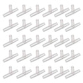 uxcell Aquarium Air Valve Connector Plastic Inline Tubing Tee Valves for 4mm Fish Tank Pond Air Line 30pcs