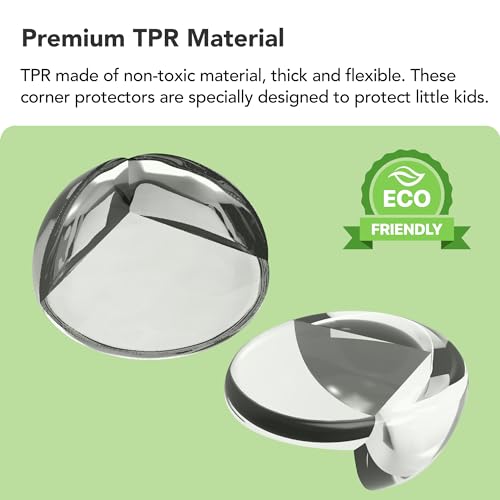 Corner Protector Baby Proof, BPA-Free, Table Corner Protectors for Furniture, Clear Corner Covers Baby Safety, Baby Corner Protector Guards, (12 Pack) - size: 12pcs Round-Shape