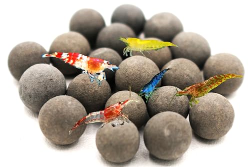 Awesome Industries Betta & Shrimp Tourmaline Mineral Balls Aquarium Water Conditioner Over 30 Elements Improves Water Quality, pH Balance, Health, Color & Breeding (20 Pack Regular) - size: 20 Pack Regular