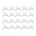 uxcell Fuel Line Hose Clips, 20pcs 11mm ID Fit 12.5-13mm OD Hose 304 Stainless Steel Water Pipe Air Tubing Spring Hose Clamps for Motorcycle Scooter - size: 11mm